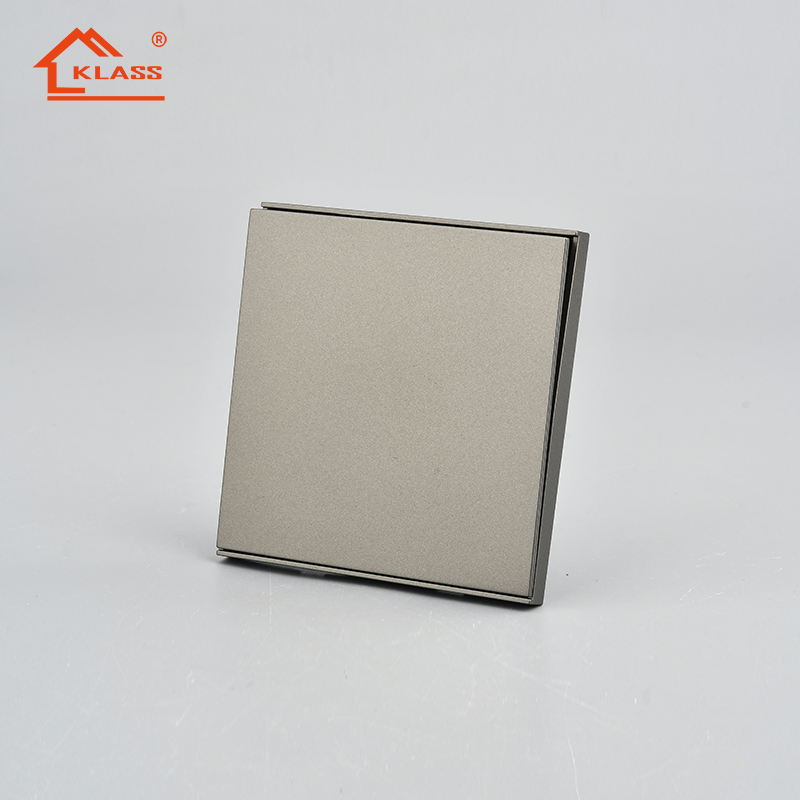 Factory-direct 220v-250v UK Wall Light Switches & Sockets - Premium Gray Color, Wholesale Price