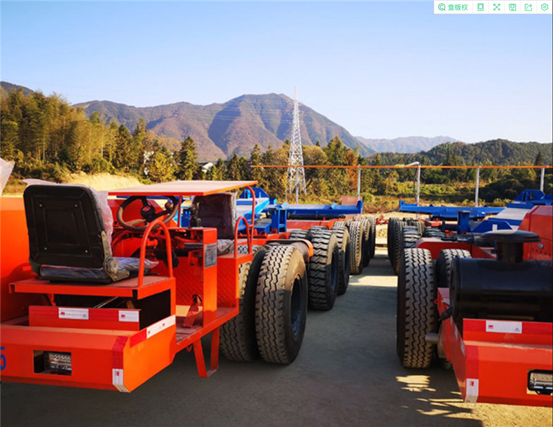 Steering axle cement beam transport truck with cylinder lock cement beam transporter low flat semi-trailer  (4)