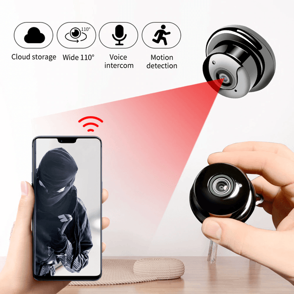 No WIFI Security Camera Night Vision Charger Camera 1080P Motion Activated Camera Plug and Play Design 128GB - Tophousegadgets.com