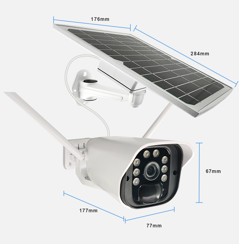 Low Power Solar Charging WIFI <a href='/ptz-camera/'>PTZ Camera</a>    