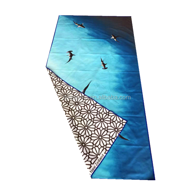 Promotion Microfiber Suede Double Side Printed Beach Towel With Design