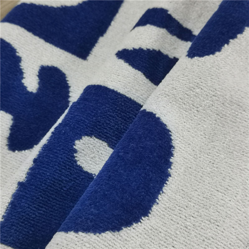 Premium Cotton Fabric Both Terry Sides Custom Design Jacquard Bath Towel Beach Towel (5)