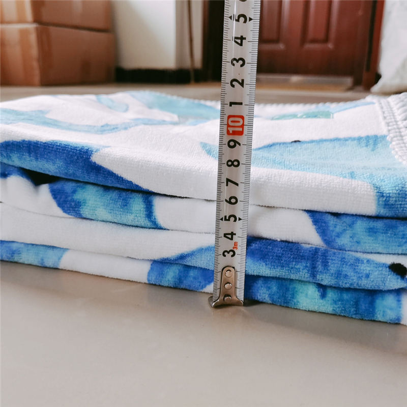 450gsm soft flannel custom print towel blanket with custom packing (5)