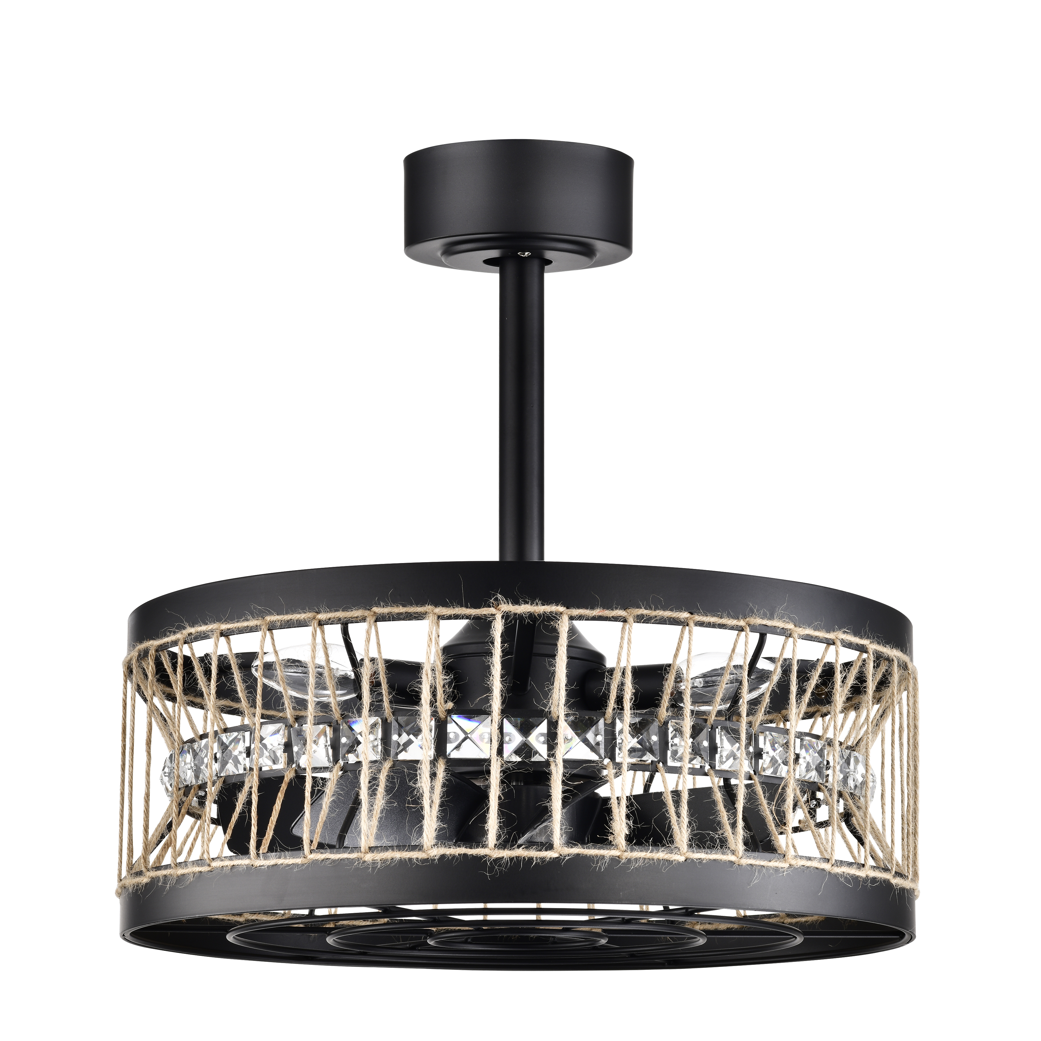 LF08 Ceiling Hemp Rope Fan Light