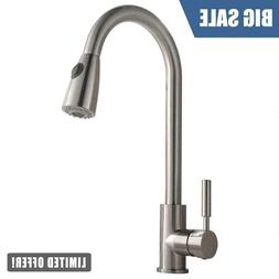 China Homes Kitchen Tap Single Handle Faucet Stainless Steel Brushed Nickel with Pull Down Pull out Sprayer 3 Function Dual Water Switch Way with Removable Escutcheon Manufacturers, Suppliers - Factory Direct Price - BOYUAN