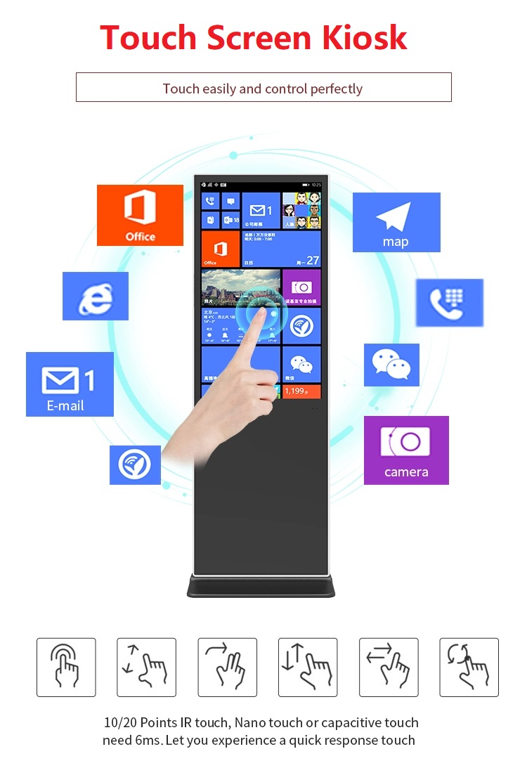 Interactive Touch screen Kiosk with Intelligent advertising display (4)