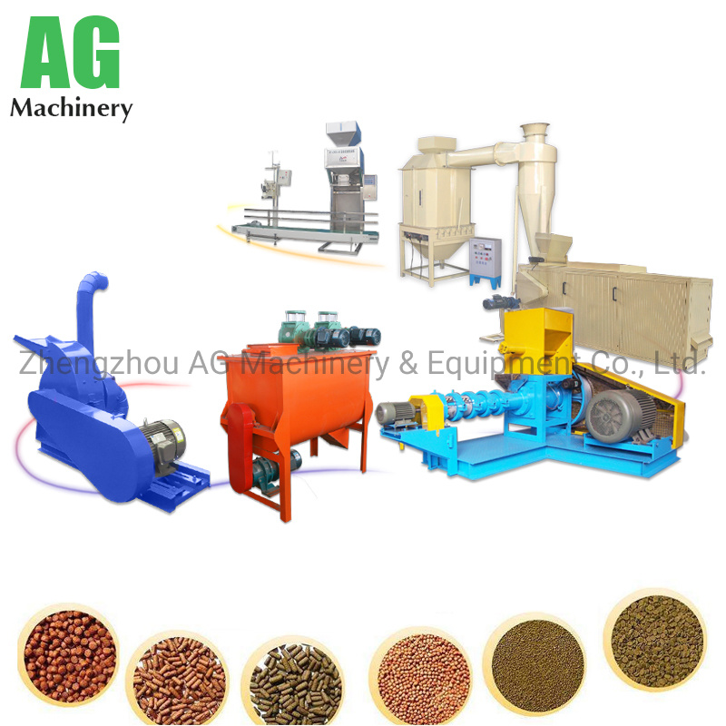 automatic dry pet dog feed pellet extruder machinery/plant