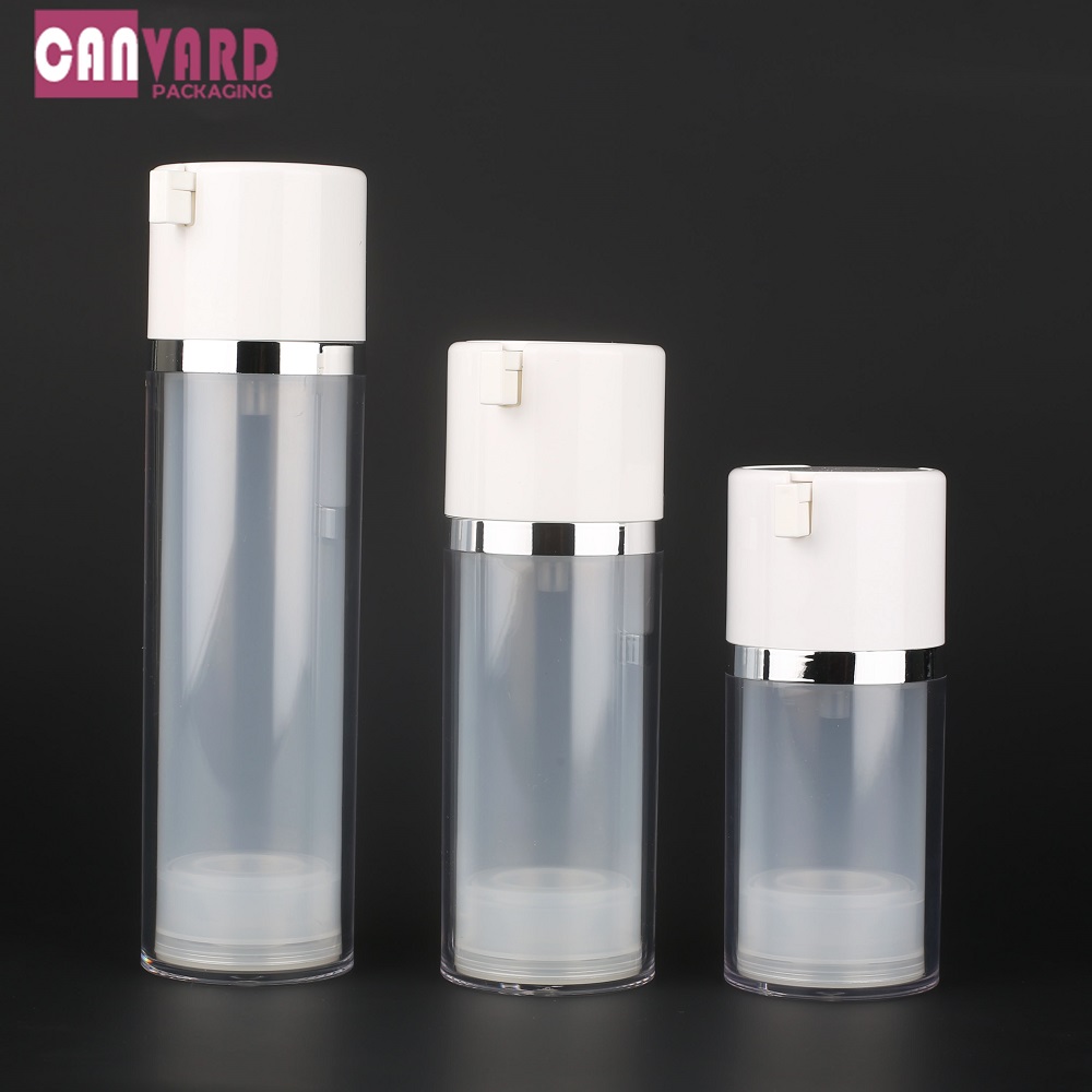 15ml 50ml PP Acrylic electroplate double wall acrylic airless bottles