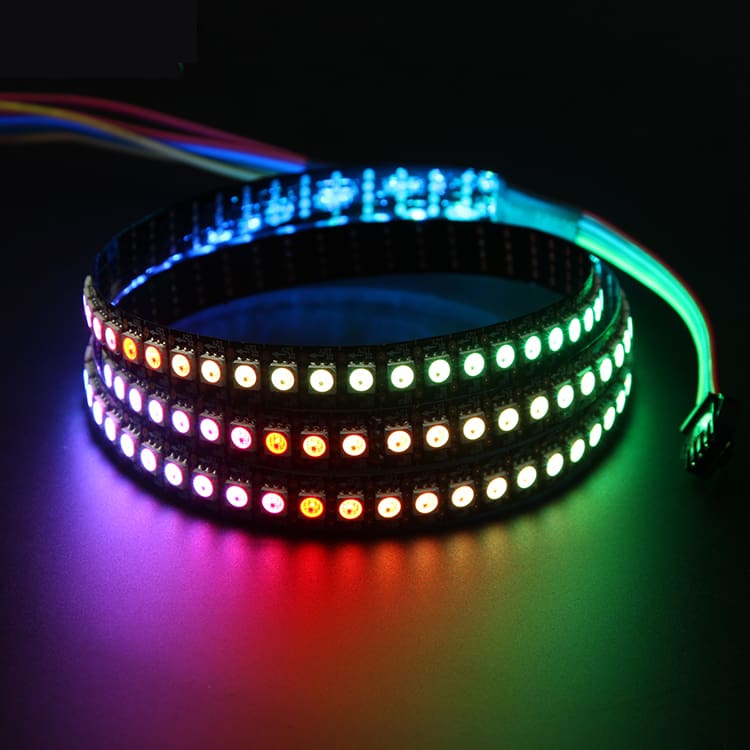 $15.99 - RGB LED Strip - Addressable 1m (NeoPixel Compatible, WS2812) - Tinkersphere