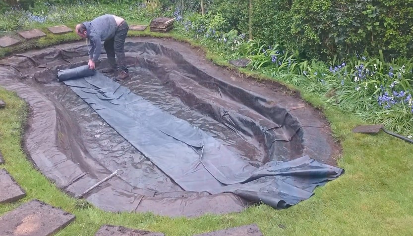 extra large pond liner | backyard pond kits