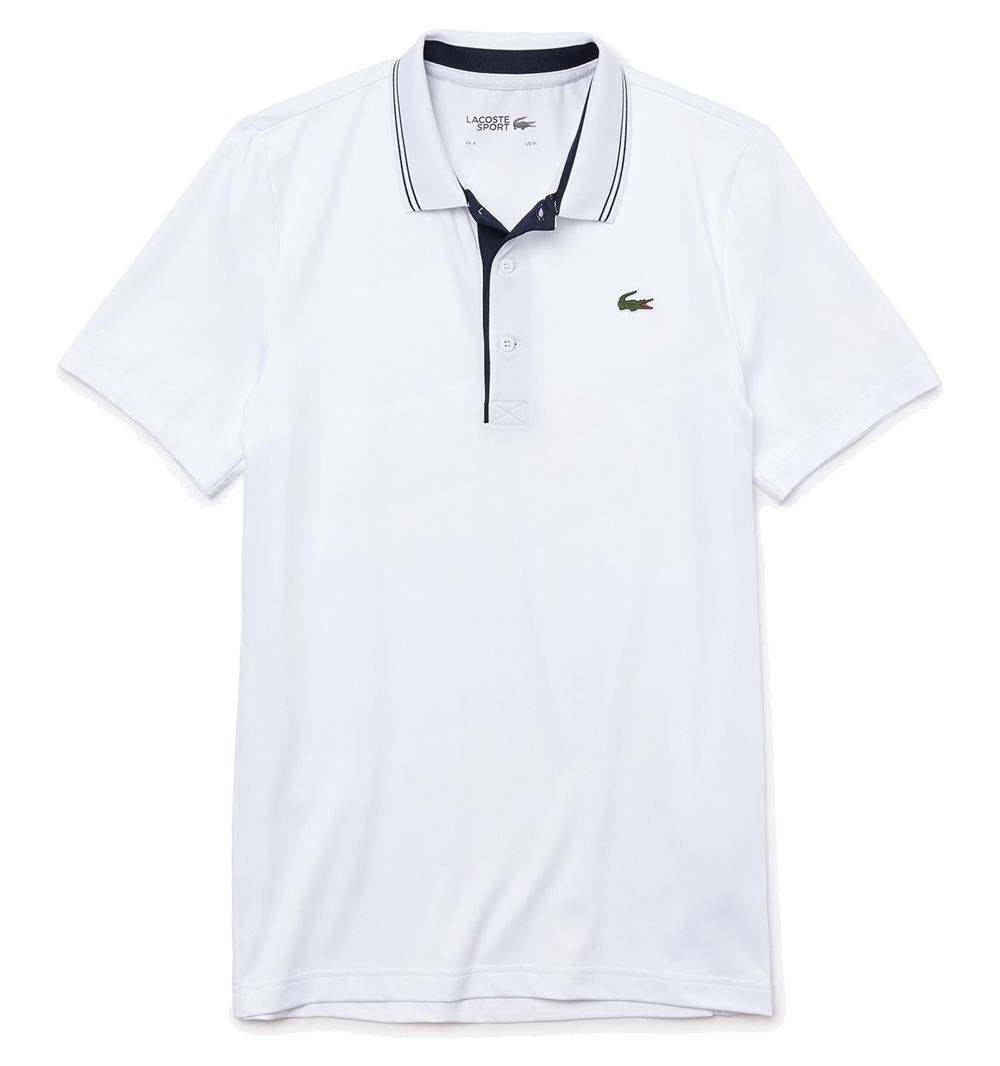 Men's Lacoste SPORT x Novak Djokovic Print Jersey Polo Shirt | LACOSTE