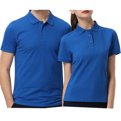 Factory-Direct Customized Couple T-Shirt: Cotton/Polyester Women's Polo for Sport- Logo Printed Quality