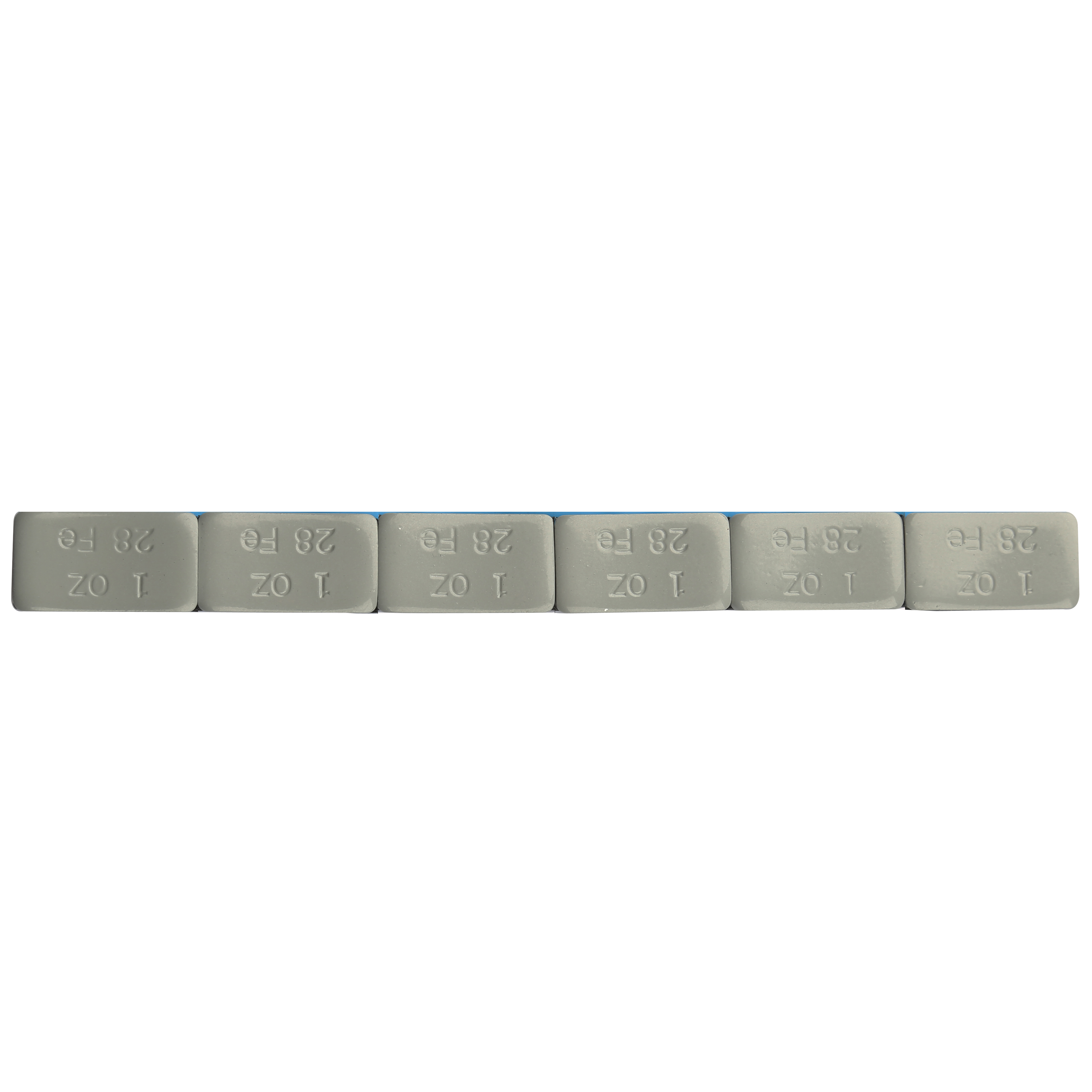 Grey coated Fe adhesive wheel weights 1 oz x6pcs