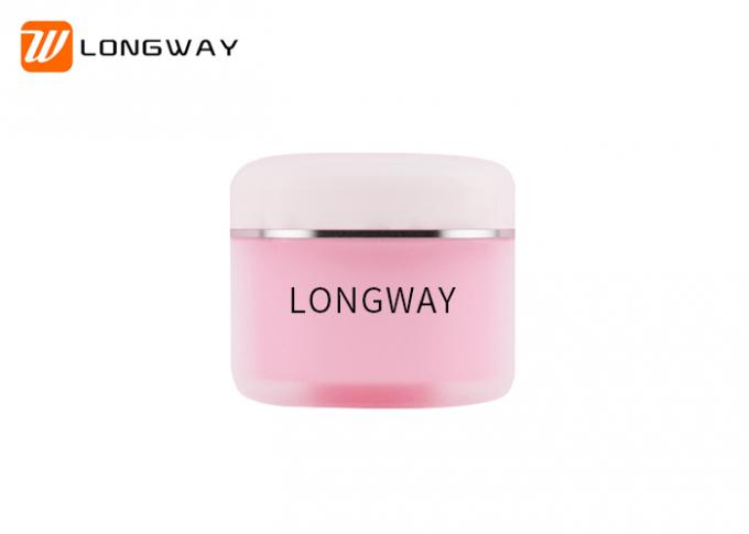 Pink PP double-wall luxurious <a href='/cream-jar-for-cosmetic-packaging/'>Cream Jar for cosmetic packaging</a>