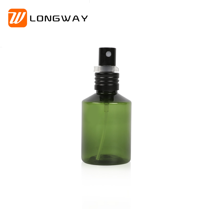 Factory-direct: 50ml Dark Green PET Plastic Cosmetic Perfume <a href='/bottle/'>Bottle</a> with Spray Pump Head