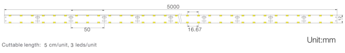 SMD3014 series, 120LEDs, LED strips, side-view DOUBLE ROWS size