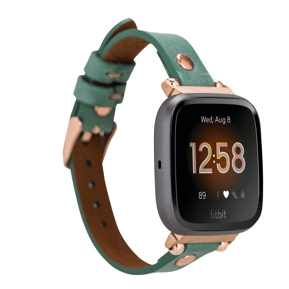 Genuine Leather Watch Band for Fitbit Versa 2 - Ferro CZ12 Bouletta Case