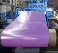 PVC Laminated Metal Sheet Wood Grain VCM Color Coated Steel Coil Strong Toughness - plasticroofsheet