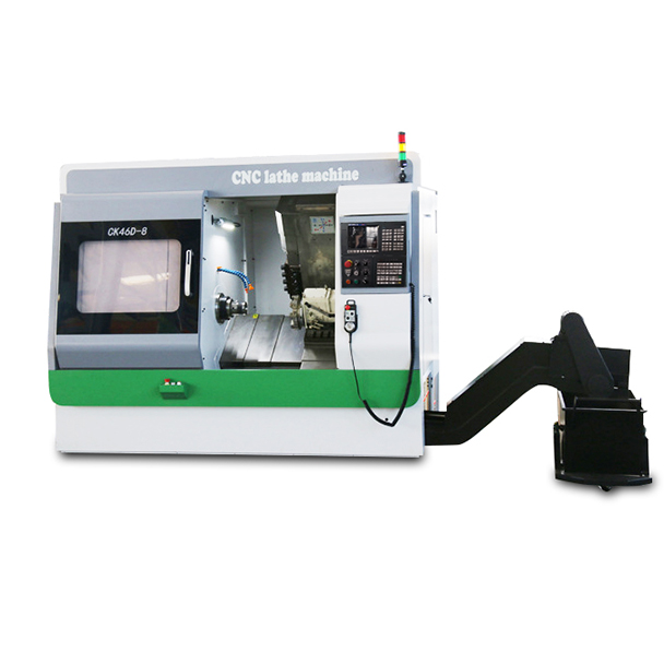 CK46P high precision automatic turret cnc turning slant bed lathe machine with living tools 