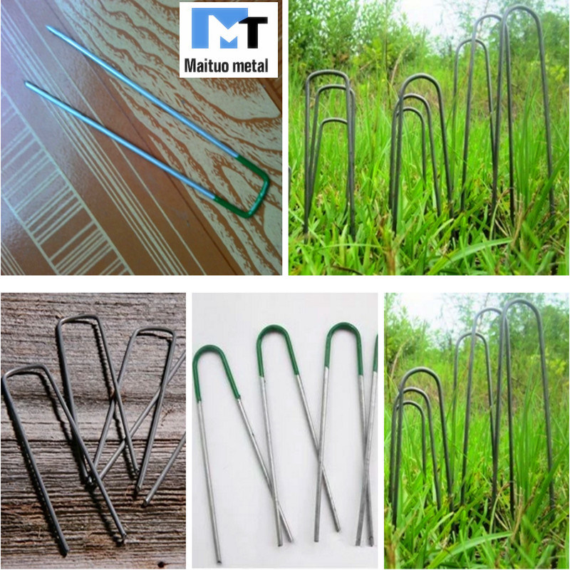 Garden Pins Galvanized/Green Colour Coating