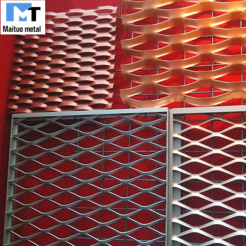 Aluminium Ceilings Decorative Metal Mesh Many Colors