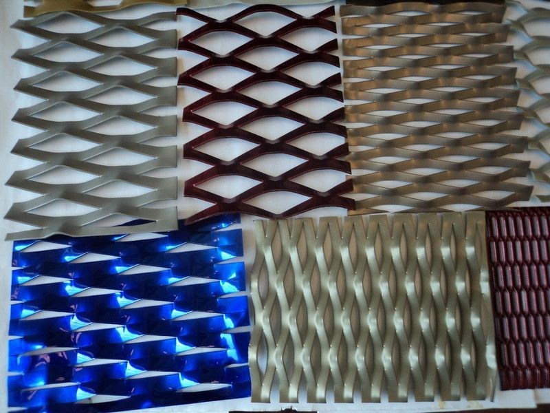 Decorative Aluminium Expanded Mesh with Powder Coating Difference Colors