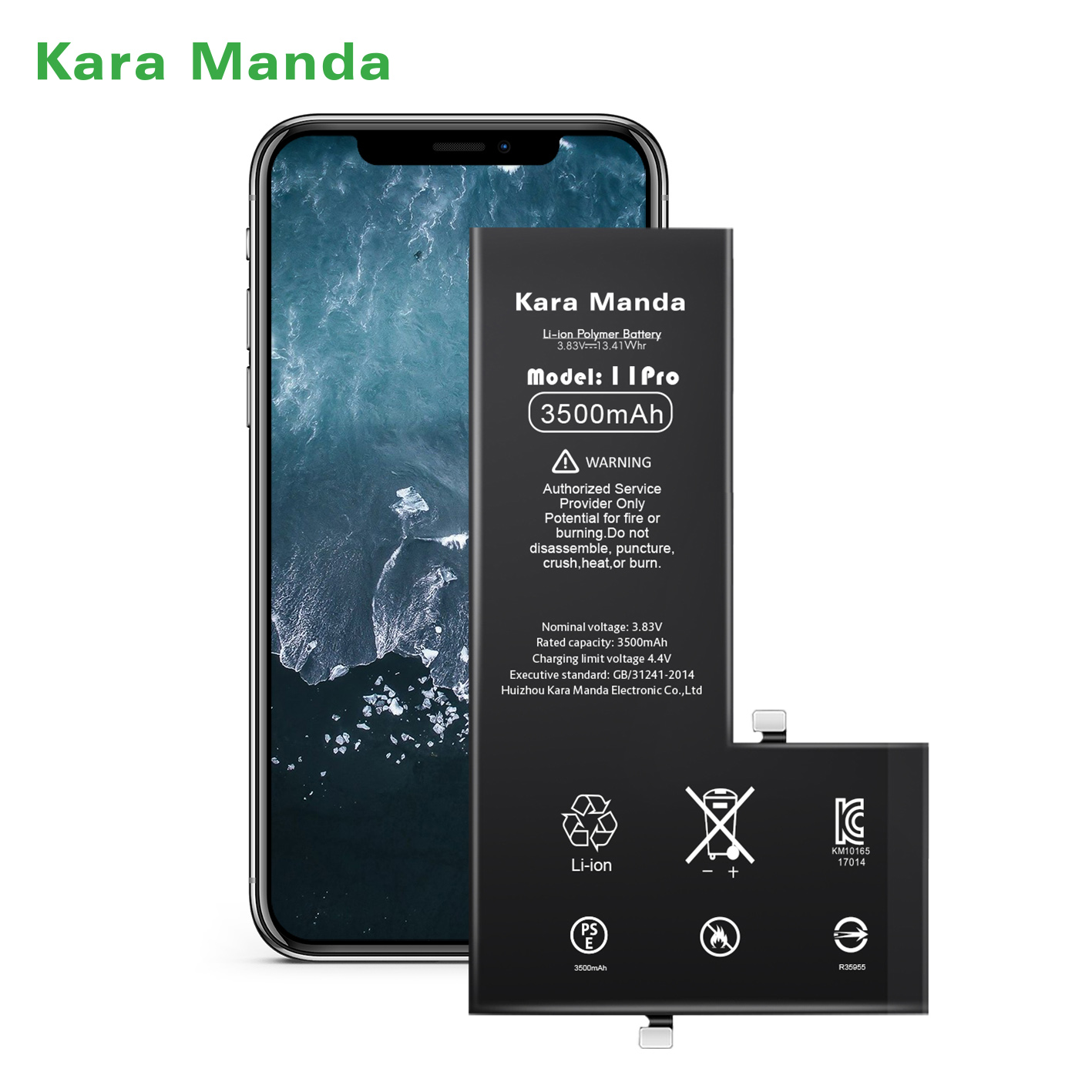 High Capacity 3500mAh iPhone 11 Pro Replacement Battery - Factory OEM for Wholesale | <a href='/kara-manda/'>Kara Manda</a>