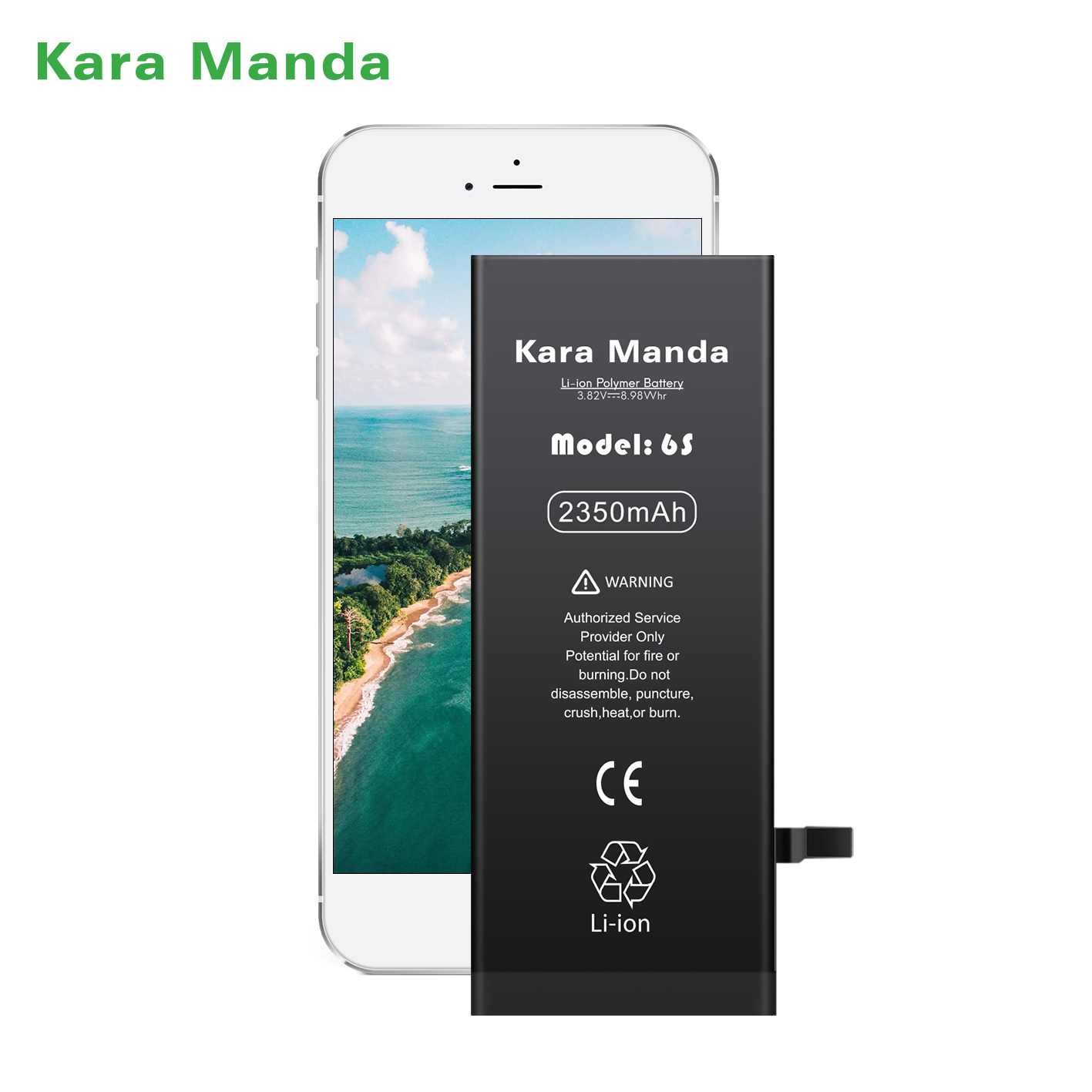 Factory Direct: High Capacity 2350mAh iPhone 6S Replacement Battery - <a href='/wholesale-oem/'>Wholesale OEM</a> | <a href='/kara-manda/'>Kara Manda</a>