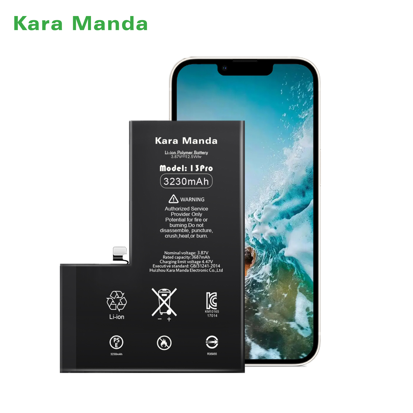 Factory Direct: <a href='/wholesale-oem/'>Wholesale OEM</a> iPhone 13 Pro Replacement Battery (3230mAh) - <a href='/kara-manda/'>Kara Manda</a>