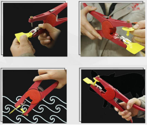 Ear tag pliers for pig sheep cattle  (1)1514