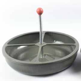 Steel piglet feeding bowl1415