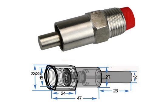 SS304 bite ball valve nipple drinker2197