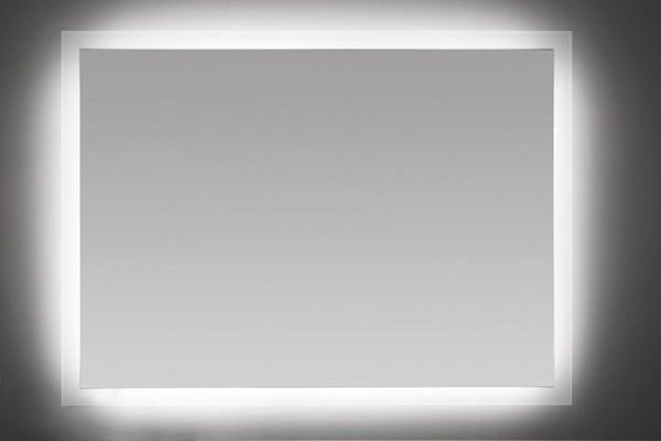 HOME SCEVA LED Lighted Mirrors Vanity Bathroom Frameless Backlit Wall Mirror Anti Fog Touch Button 35.4 x 23.6 InBedding & Bath - B07CN9NDQ9