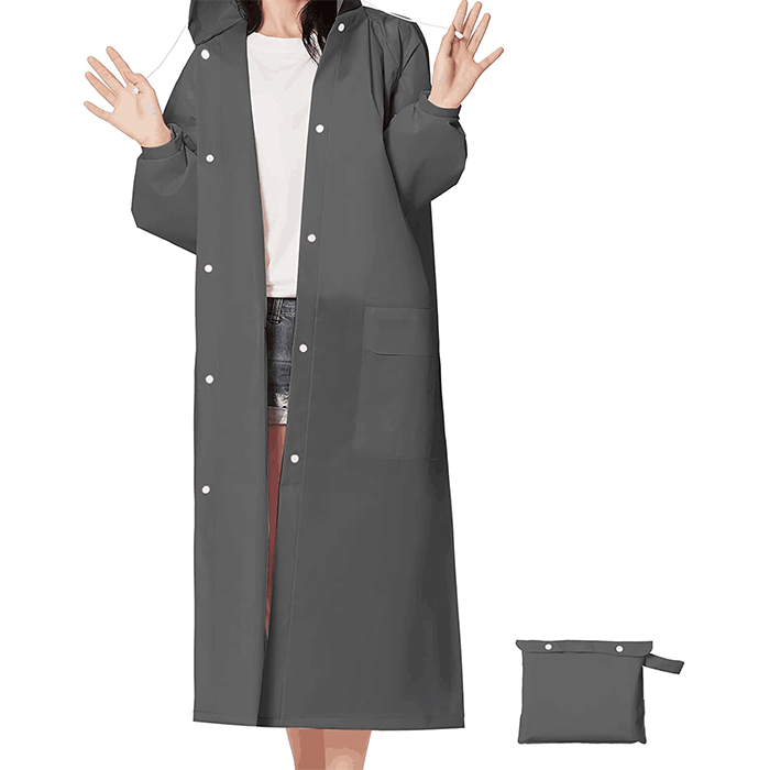 Hot selling EVA raincoat long raincoat waterproof rain coat custom color 