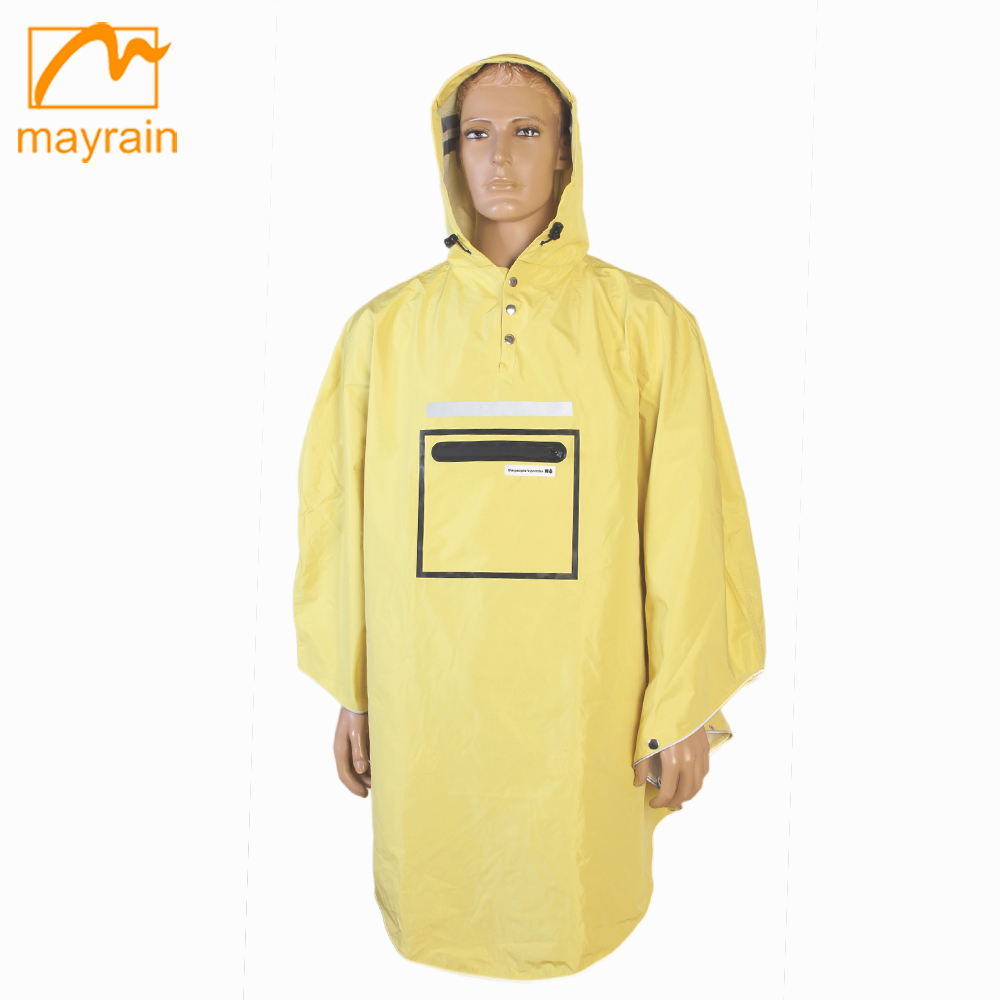 Waterproof TPU riding bicycle outdoor <a href='/rain-poncho/'>rain poncho</a>for adult