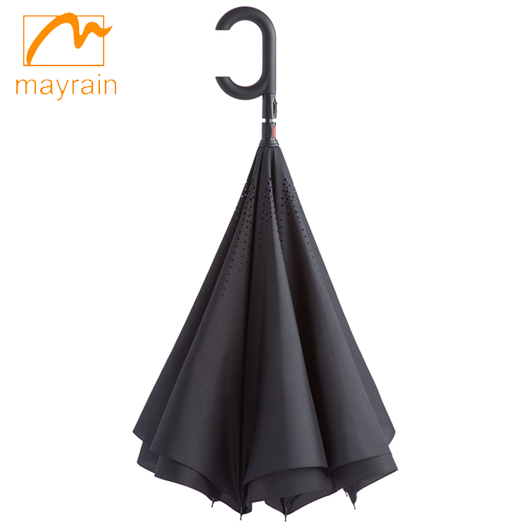 Inverted reverse windproof double layer <a href='/umbrella/'>umbrella</a>