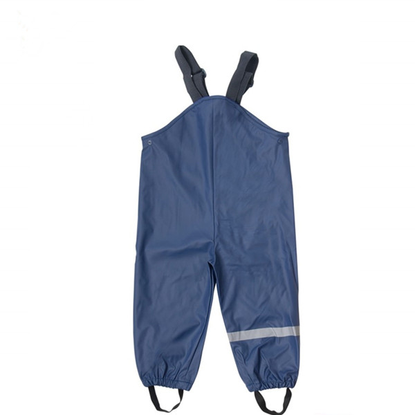 Children bib PU rain pants 