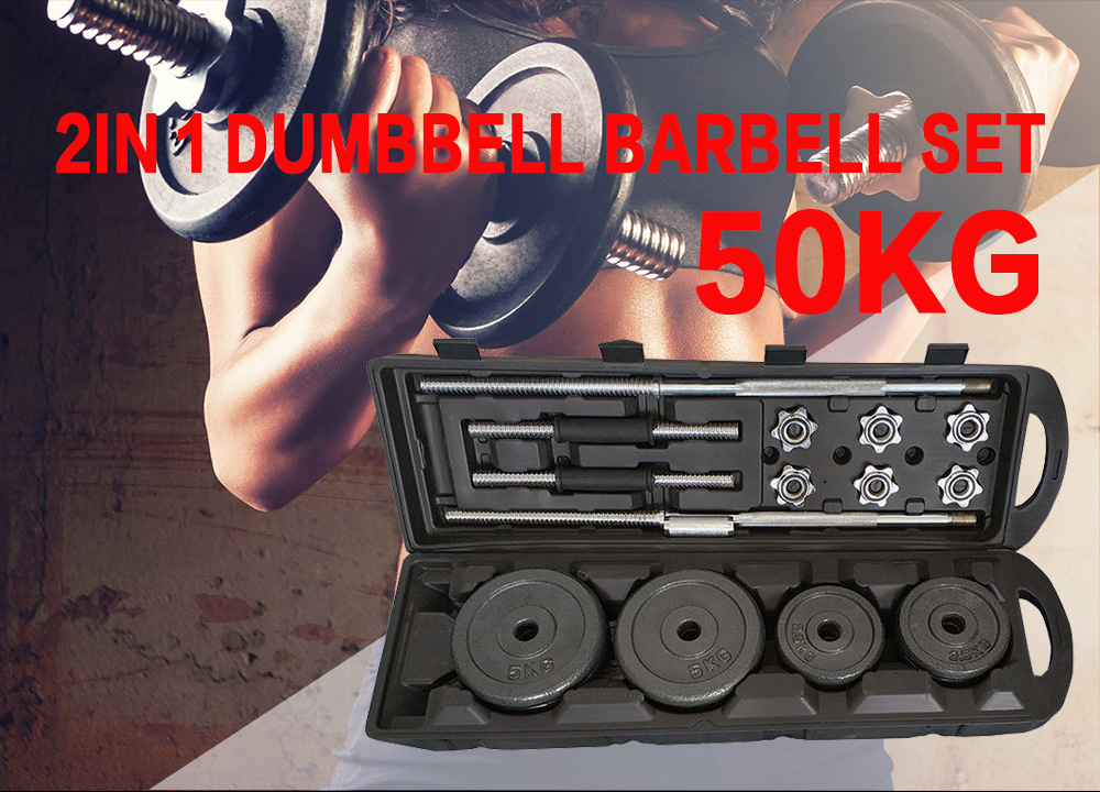 50kg painting dumbbell set