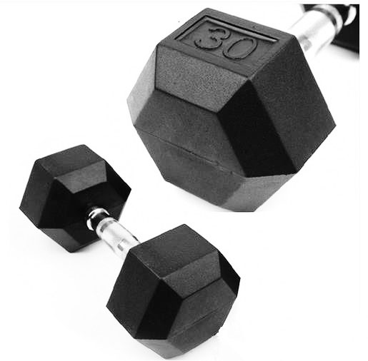 Commercial <a href='/bodybuilding/'>Bodybuilding</a> hex rubber dumbbell