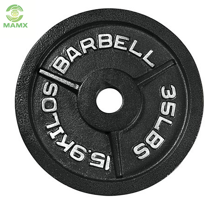 High Quality Gym Equipment Weightlifting Cast Iron <a href='/barbell/'>Barbell</a> Bumper Plate