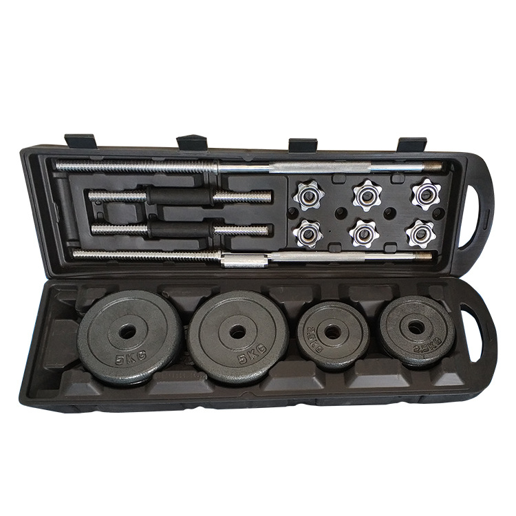 Adjustable  electroplating cast iron dumbbell with box