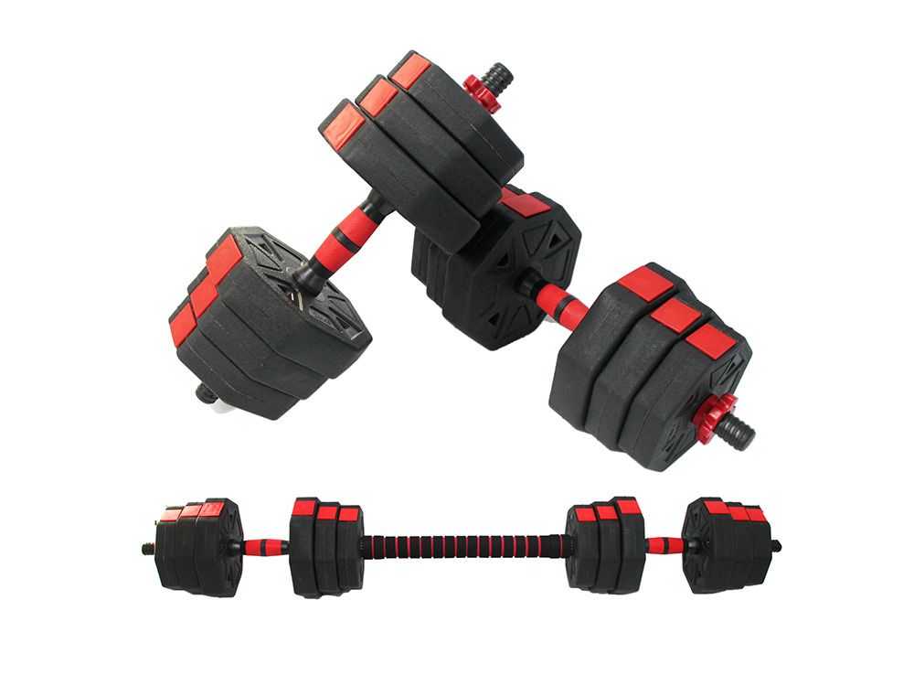 cement dumbbell set