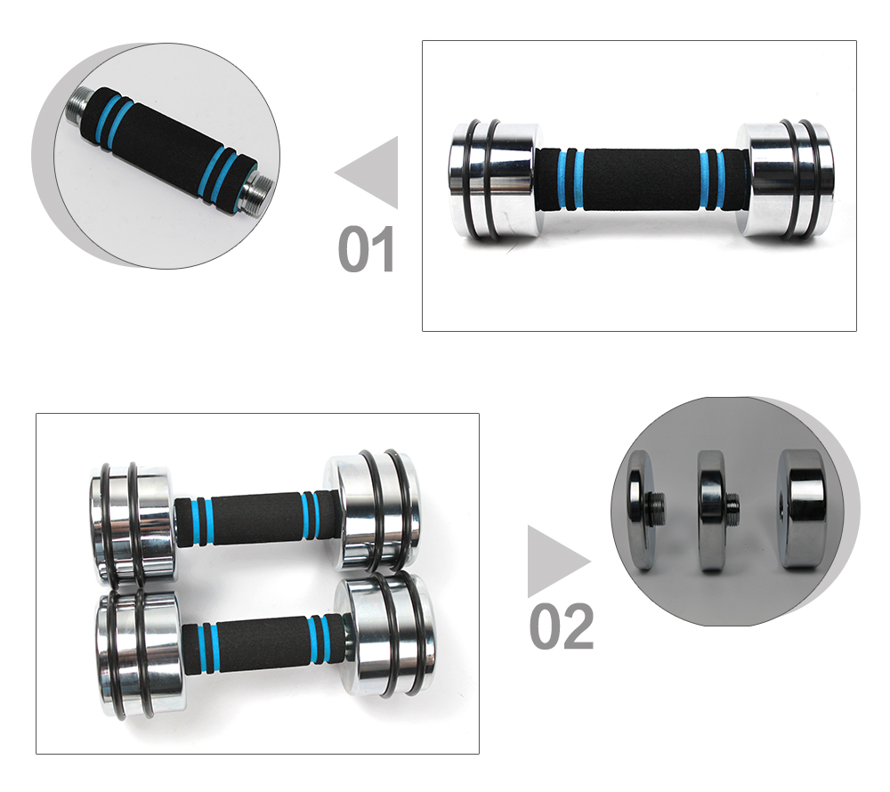 electroplating steel dumbbell