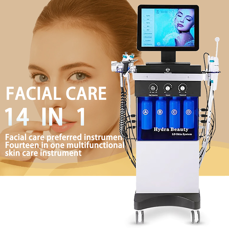 Factory Direct: 14-in-1 HydraFacial Machine with Diamond Peeling & Hydrofacials - Aqua Facial Hydra Dermabrasion at its Best
