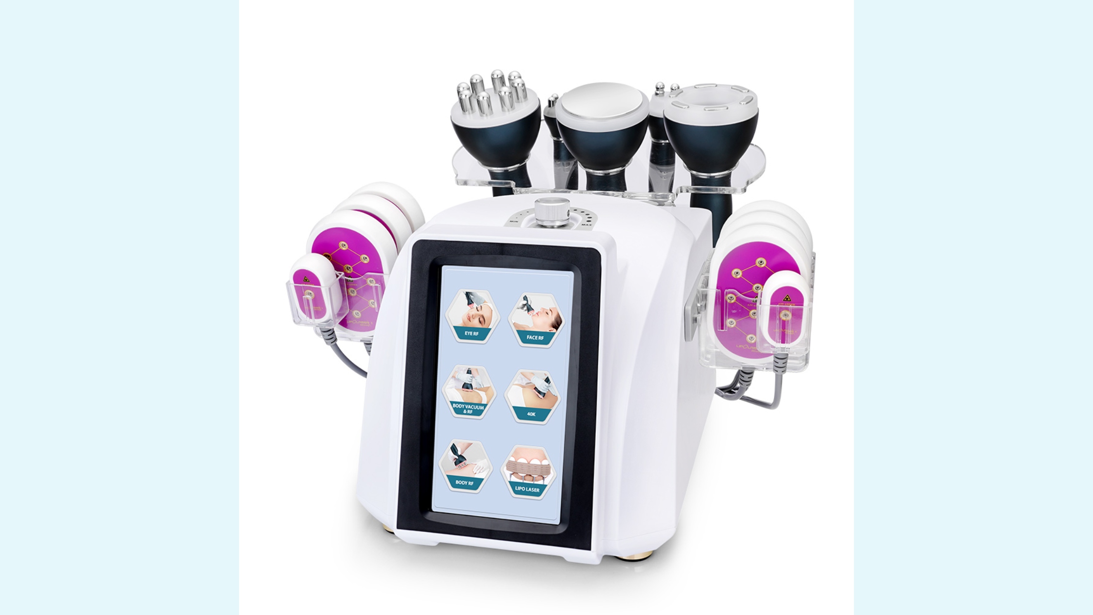 Portable Vacuum Ultrasonic RF Lipo 6 In 1 Cavitation Machine laser slimming | Ultrasonic Cavitation Machine