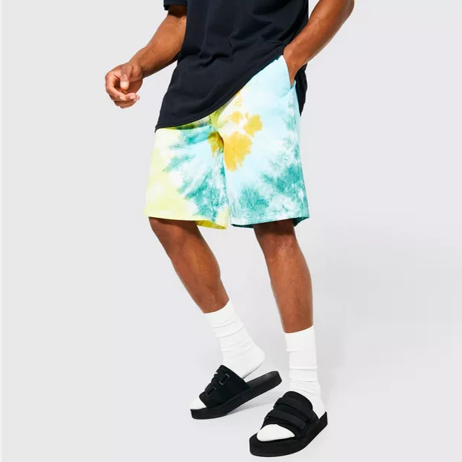 custom high quality summer sport cotton oversized training twill men <a href='/tie-dye-shorts/'>tie dye shorts</a>