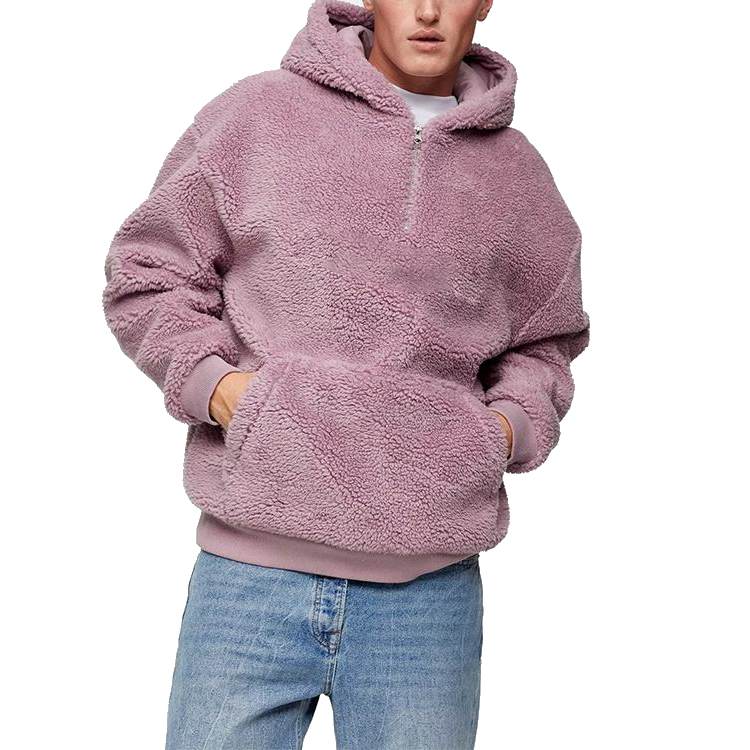 Premium Factory-Made Fuzzy Hoodies: OEM Custom Letter Embroidery, Warm Sherpa Teddy Fabric, Winter Heavy Weight - Shop Now!