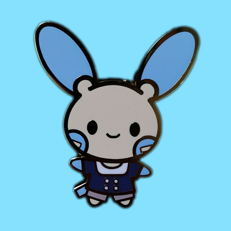 Get customized blue rabbit lapel pins directly from the factory!