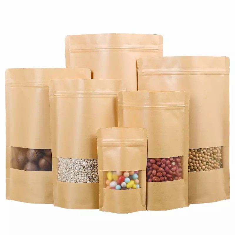 Factory Direct Kraft Aluminum Zip Lock Storage Bags - Secure Food Storage.