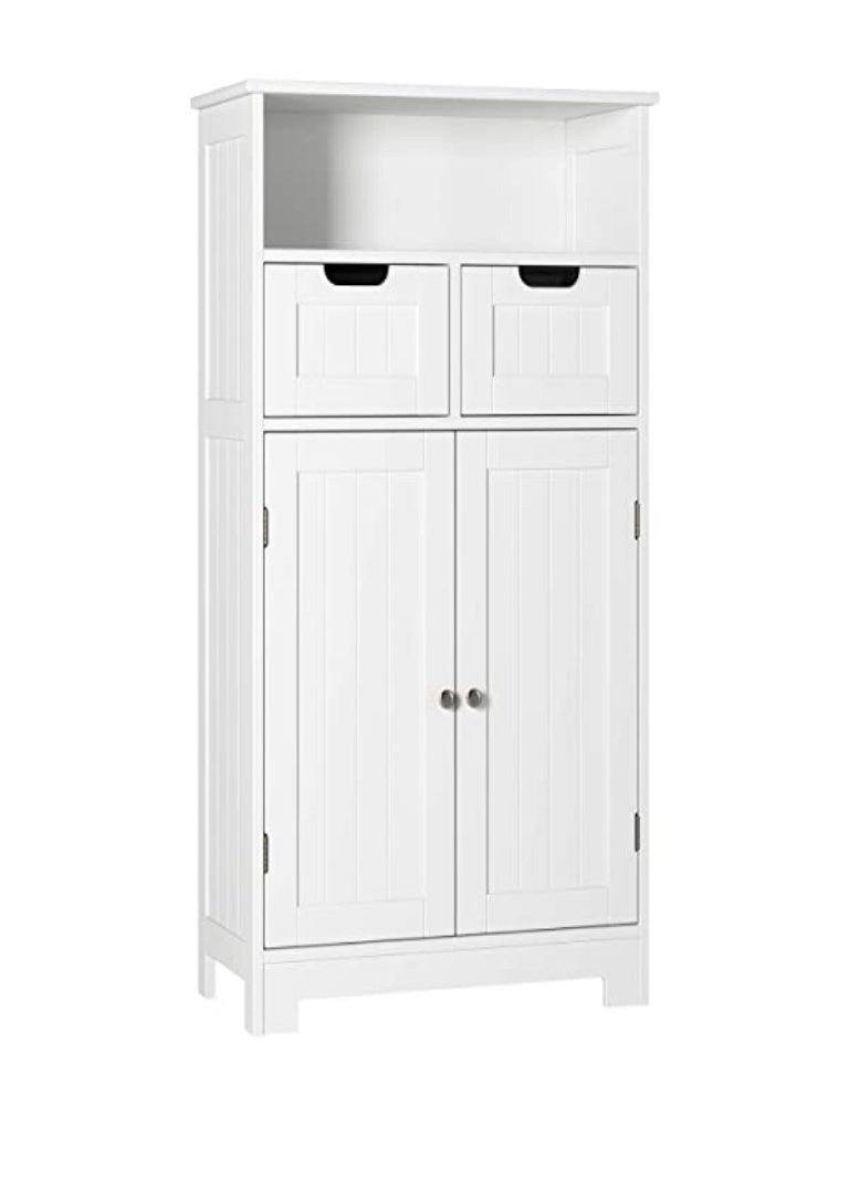 Bathroom Cupboards Freestanding White Under Sink Shaker, Storage Cabinets Free Standing Solid Wood Cabinet,Bathroom Mirror - Yoga Instantly